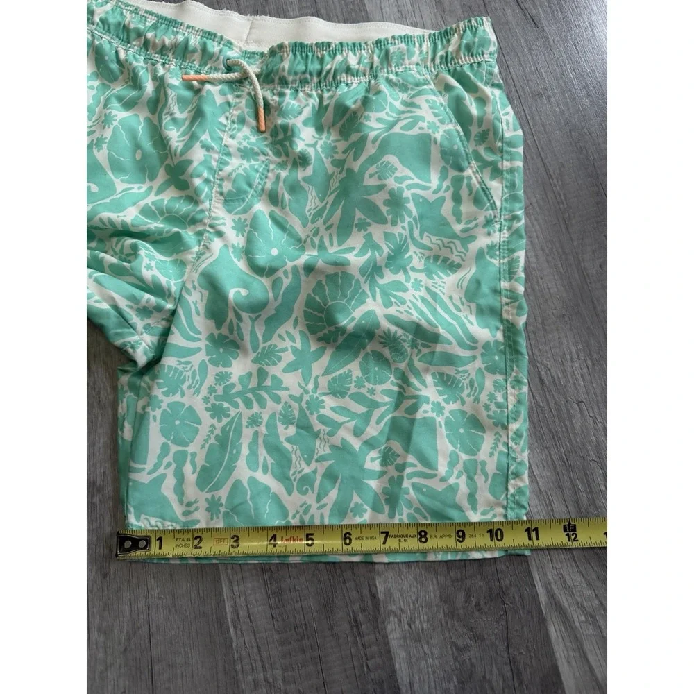 Cat & Jack Boys Green Swim Trunks Lined, XL 14) Husky Drawstring Pockets Summer